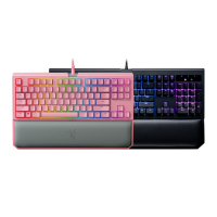 Razer雷蛇黑寡妇蜘蛛竞技幻彩版V2 绝地求生游戏机械键盘 带手托