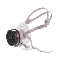 半面罩喷漆防苯甲醛农药防毒面罩防毒口罩硅胶防毒面具(配卡口滤毒盒) ST-FDG(个)