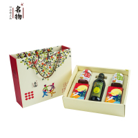 名物 爱在这里·中秋情A1 内含特级初榨橄榄油500ml 洋槐花蜂蜜500g枣花蜂蜜500g蛋黄白莲蓉月饼 绿豆蓉月饼