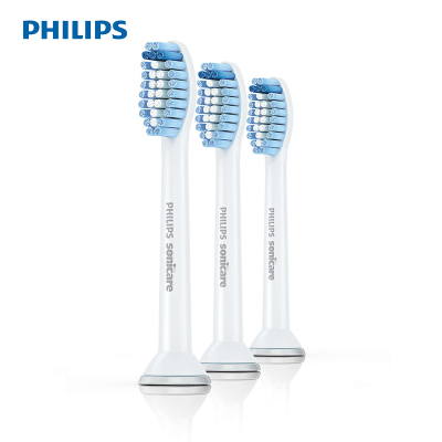 飞利浦(Philips)电动牙刷头 3支装刷头 适配HX9362/HX9302等型号电动牙刷 HX6053/63