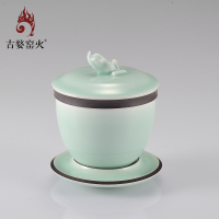 古婺窑火-福手盖碗-C074