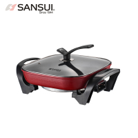 山水(SANSUI)电炒锅电火火锅锅家用多功能电煮锅热宿舍学生炒菜4L韩式烧烤一体锅
