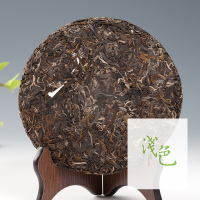浅色茗茶之猿抱子系列 普洱茶古树生茶 桃源春水 357g标准饼茶