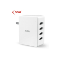 飚王 (SSK ) 4口USB苹果手机充电器 安卓手机/平板/移动电源/多口快充充电插头适配器 SDC025