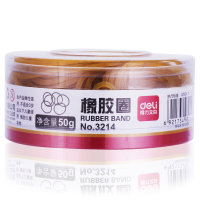 得力(deli) 3214 橡胶圈(50g/筒) 黄色（单位：筒）