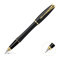 PARKER派克都市磨砂黑杆金夹墨水笔PK001