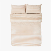 极物 200cm*230cm 驼色 日式色织水洗棉条纹 四件套 826175745 (单位:个)