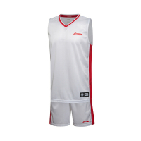 李宁(LI-NING)2018夏男常规速干透气比赛套装篮球服AATL001