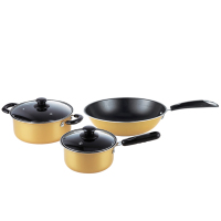 LECKER乐克尔流金岁月锅具3件套KR-713