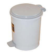 禧天龙 脚踏塑料垃圾桶 收纳桶 大号咖啡色3045(9L)单个装