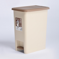 禧天龙(Citylong) 禧天龙Citylong 塑料带盖垃圾桶厨余脚踏式垃圾桶10L 3052单个装