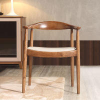 A家家具 椅子/秋千 现代中式餐椅休闲椅软垫木椅北欧宜家椅子客厅家具木质其他 U222