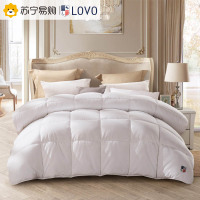 LOVO家纺被子罗莱生活出品被芯床上用品暖气房羽丝绒被1.2/1.5/1.8米床单双人 春秋被