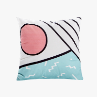 极物 45*45cm孟菲斯全棉几何网格印花 抱枕 10136818881 (单位:个)