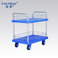 连和超静双层双护栏双扶手手推车 PLA200-T2-HL2-D