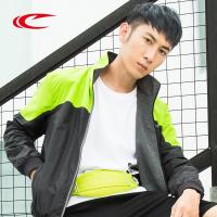 赛琪(SAIQI)男士运动风衣2018年秋季男款运动外套跑步防风薄款紧身型立领涤纶短款斜拉链门襟长袖227559