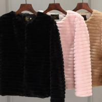 仿皮草 2018秋冬新款仿皮草外套时尚剪毛毛外套