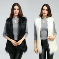 仿皮草 2018秋冬新款仿皮草时尚仿皮草马甲多色可选女装潮款