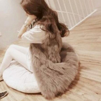 仿皮草 2018秋冬新款仿皮草狐狸毛背心中长款女款马甲