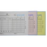 [精选]得力3499三联多栏收据(蓝) (20本价格)