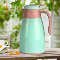 时尚欧式咖啡壶保温壶家用大容量塑料外壳保温水壶玻璃内胆(24个一箱,整箱发货)