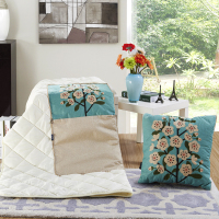 泽盟家居-全棉数码收纳折叠抱枕被ZM-16078