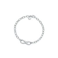 [直营]TIFFANY&CO.蒂芙尼 925银 欧美风格 女士潮款银色蝴蝶结手链 首饰 手镯 送恋人