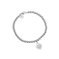[直营]TIFFANY&CO.蒂芙尼 925银 欧美风格 女士珐琅心形串珠手链 7英寸 送恋人