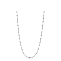 【直营】TIFFANY&CO.蒂芙尼 925银 欧美风格 女士小圆珠项链 24英寸 送恋人