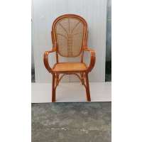 双根扶手软座藤椅单人办公电脑透气家用椅子阳台休闲藤椅子