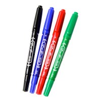 斑马(ZEBRA) 大小双头油性记号笔MO-120-MC马克勾线儿童绘画黑色