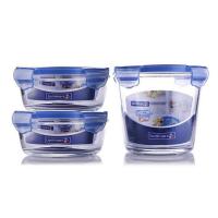 乐美雅 凡尔赛礼盒装三件套保鲜盒饭盒 LC-S2301