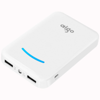 爱国者 D3 移动电源 10000MA 多U口输出 白色 单位:个(JL)