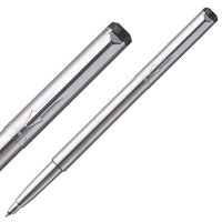 派克(PARKER)威雅钢杆白夹宝珠笔