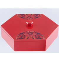 康丰六边形糖果盒菱形可移动内格糖果盒 KF-2629