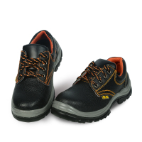 恒拓 防砸防刺耐油酸碱黑色压花皮防护鞋809