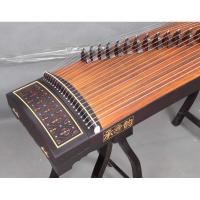 承韵琴筝炫彩凤翎,黑檀木材质,镂空+彩贝工艺黑檀木