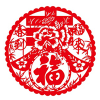 新年静电贴窗花28x28 节庆新年装饰(10个/包)SCP-2061(此为单包价,起订50包不足起订量不发)