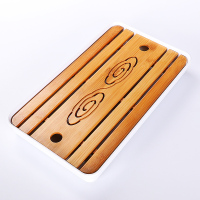 帝(shangdi)功夫茶盘托盘茶具竹托盘迷你小茶台茶承旅行茶盘茶海茶具干泡台储水 雲晓茶托盘