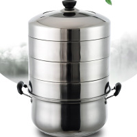 好东家牌高效节能多用蒸锅[复底] HC80007 三层节能蒸锅