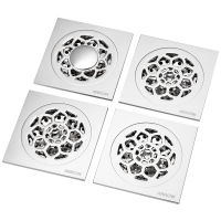 箭牌地漏套餐箭牌卫浴新品精铜防除臭防堵地漏组合精铜卫生间普通地漏*3+洗衣机地漏*1