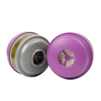 霍尼韦尔(Honeywell)75SCP100 综合气体防护滤盒,带 P100 滤棉 12 对/盒