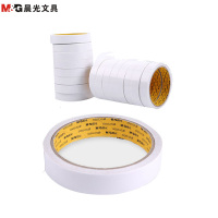 晨光(M&G)97350棉纸双面胶带16卷装18mm*10y 两面胶 胶布 胶纸 白色胶纸双面胶带双面胶胶带/胶水/胶棒