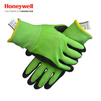 霍尼韦尔(Honeywell)NEO45755GCN NEOCUT5聚氨酯PU涂层HPPE5级防割手套8码10副