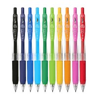 斑马(ZEBRA)彩色中性笔/按动啫喱笔 10色套装 JJ15-10CA