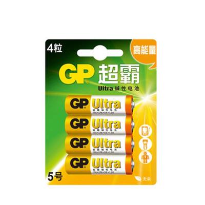 GP超霸Ultra碱性电池5号4粒卡装