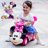 迪士尼儿童扭扭车四轮宝宝溜溜车1-3岁音乐滑行学步车妞妞助步车