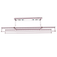 好易点电动晾衣架 阳台升降伸缩晒衣架 智能遥控晾衣杆 四杆照明杀菌风干晾衣架Hoo7-1524XFVL/J