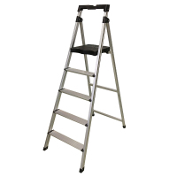 稳耐(WERNER) CAL5-3 五步梯 家用梯五步折叠梯人字梯室内工程梯伸缩梯加厚铝合金平台梯