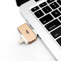 爱国者 U360 苹果手机优盘 32G 52.5*19*19.2mm 金色单位:个(JL)